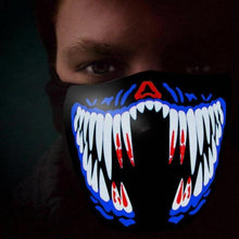 Load image into Gallery viewer, Sound Activated LED Face Mask