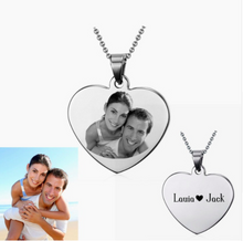 Load image into Gallery viewer, Personalized Photo Necklace Heart Shape-I Want That Now!