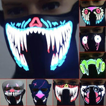 Load image into Gallery viewer, Sound Activated LED Face Mask