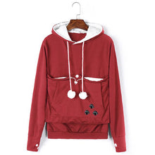 Load image into Gallery viewer, Cuddle-Cat Kangaroo Pouch Hoodie-I Want That Now!